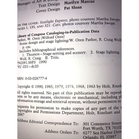 Scene Design and Stage Lighting Parker & Wolf 1990 6th Ed Theatre Theater Sets - Picture 6 of 11